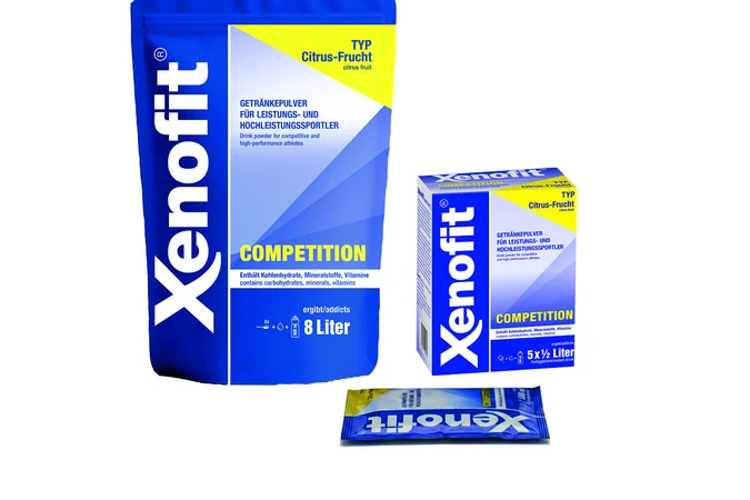Roadbike Holidays © Xenofit GmbH Xenofit Competition Getränkepulver in verschiedenen Verpackungsgrößen